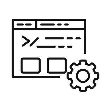 Web sitesi veri kalkınma simgesi