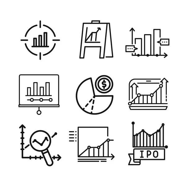 Diagram icon set vector illustration design — Διανυσματικό Αρχείο