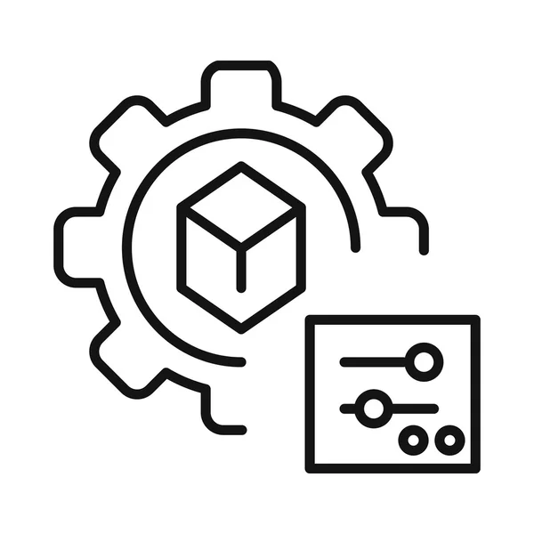 Object instelling pictogram afbeelding ontwerp — Stockvector