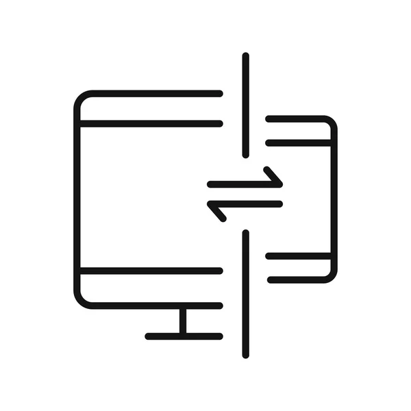 Pictogram voor synchronisatie van mobiele gegevens — Stockvector