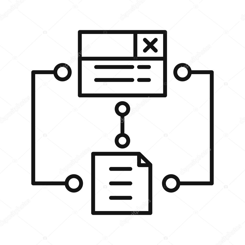program algorithm icon illustration design