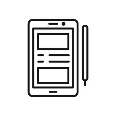 akıllı telefon vektör illüstrasyon tasarımı