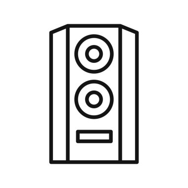 HiFi ses hoparlör vektör çizim tasarım