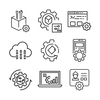 ayar ve bakım Icon set