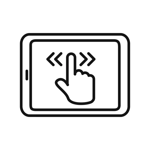Touchscreen interface vector illustration design — Stock Vector