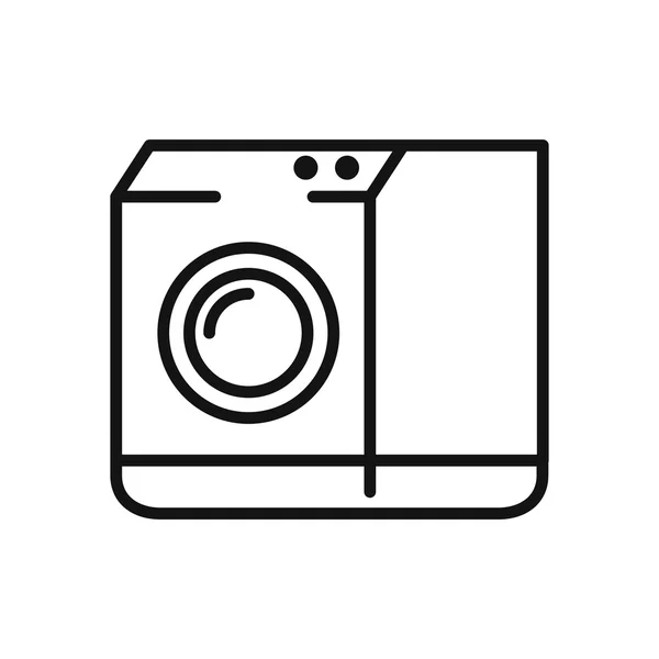 Máquina de lavar roupa design de ilustração vetorial — Vetor de Stock