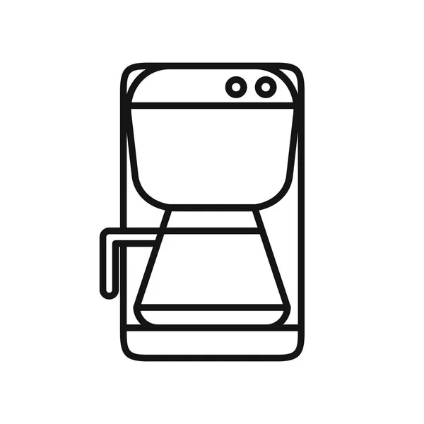 Дизайн векторной иллюстрации кофе-машины — стоковый вектор