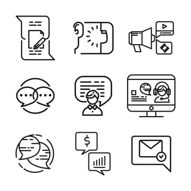 sohbet ve Sosyal Icon set