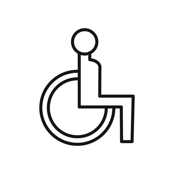 Accessibilité pour icône handicapée — Image vectorielle