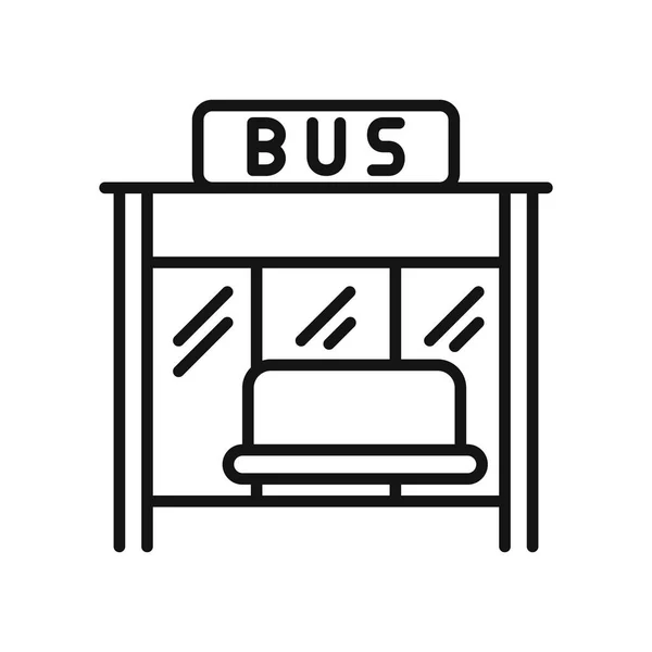 Bus stop illustration design — Stock Vector