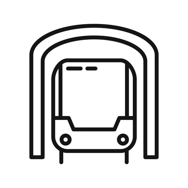 Metropolitana segno illustrazione design — Vettoriale Stock