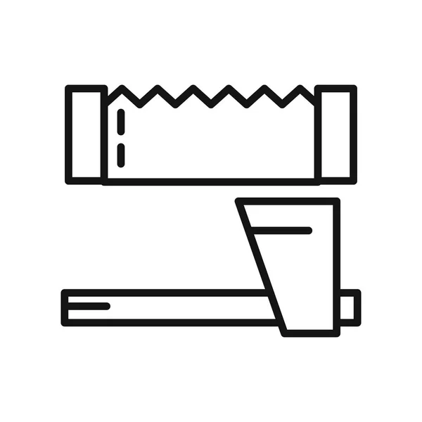 Lenhador ferramentas ilustração design — Vetor de Stock