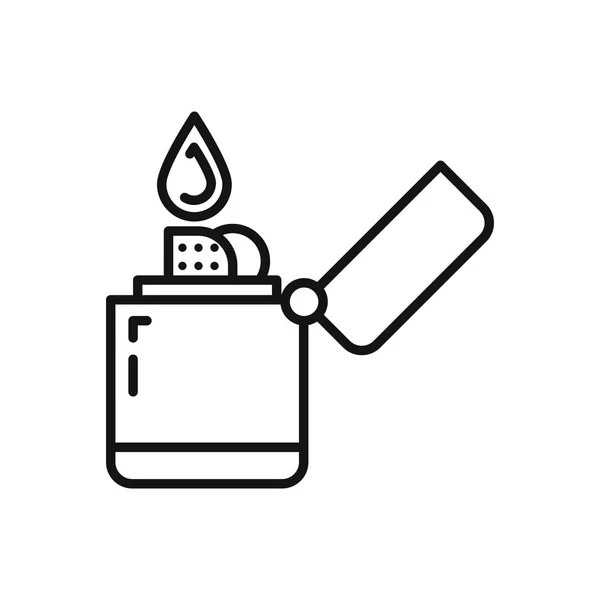 Zippo lättare illustration design — Stock vektor