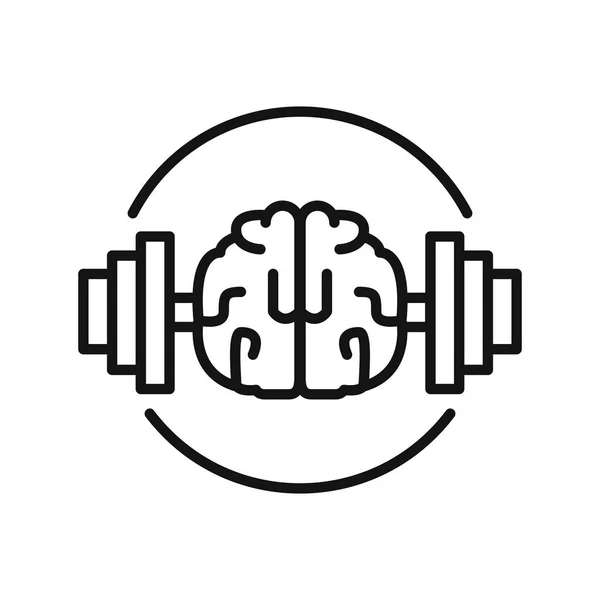 Brain training illustration design — Stock Vector
