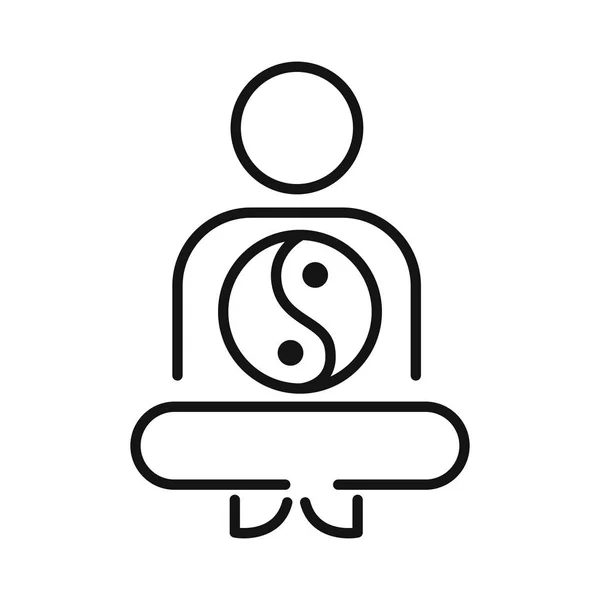 Meditação prática ilustração design —  Vetores de Stock