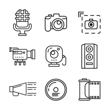 Kayıt Medya Icon set