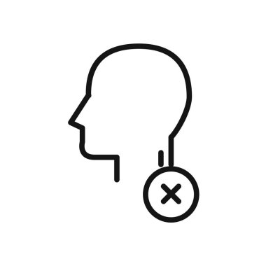 başarısızlık işareti illüstrasyon tasarımı