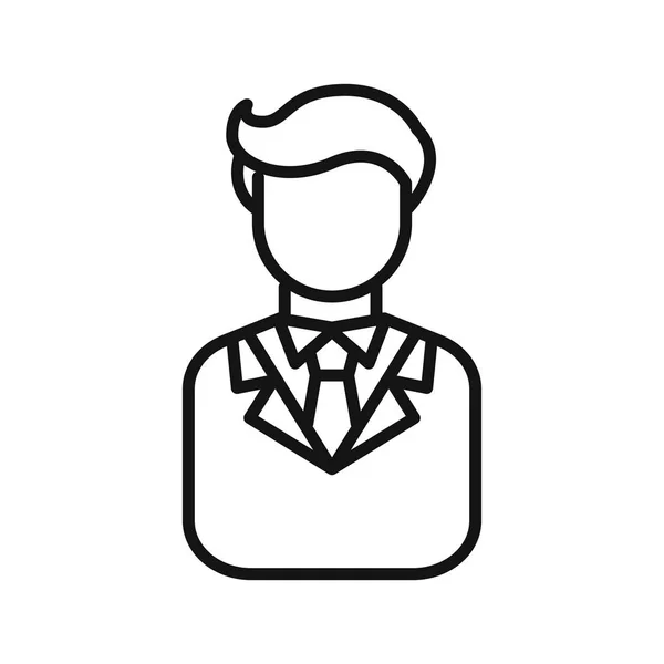 Vállalkozó avatar illusztráció design — Stock Vector