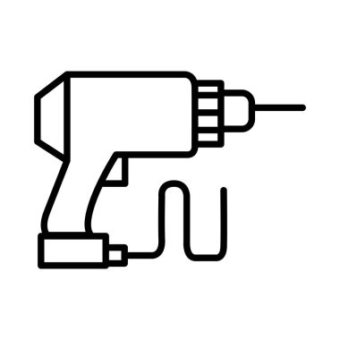 Elektrikli matkap illüstrasyon tasarımı