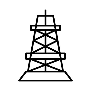 sondaj teçhizat illüstrasyon tasarımı