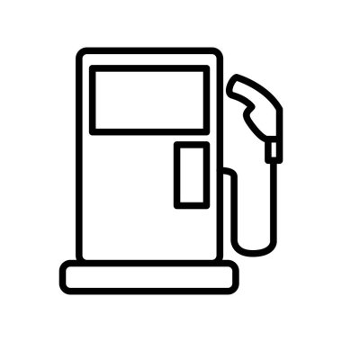 benzin istasyonu illüstrasyon tasarımı