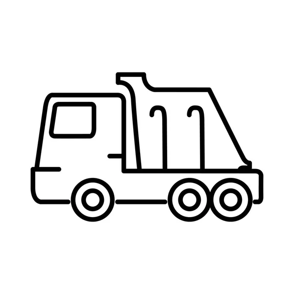 Conception illustration camion benne — Image vectorielle