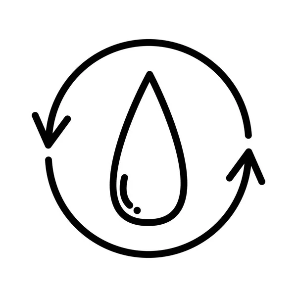 Dessin d'illustration d'eau purifiée — Image vectorielle