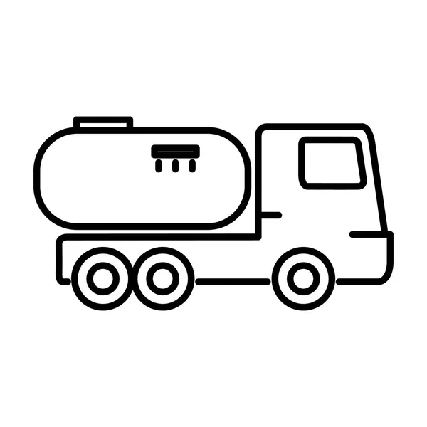 Gaz kamyonu illüstrasyon tasarımı — Stok Vektör