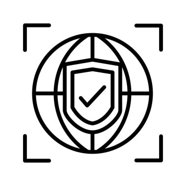 küresel koruma illüstrasyon tasarımı