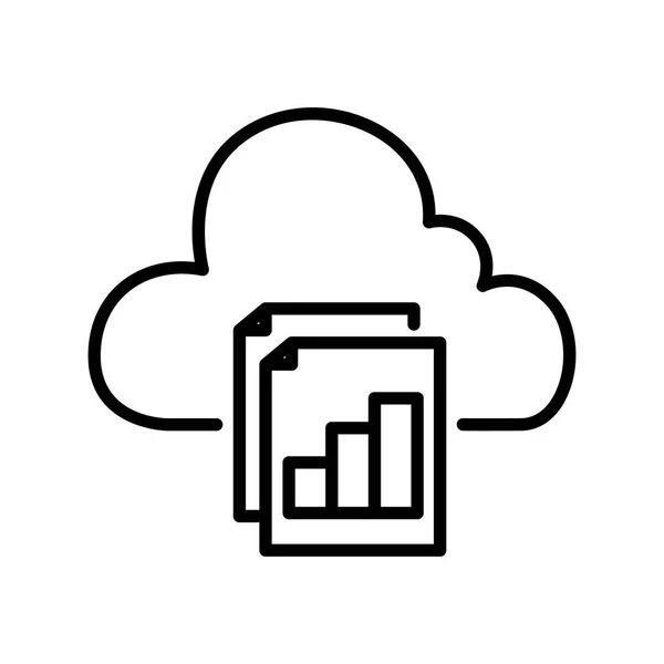 Cloud zpráv ilustrace design — Stockový vektor