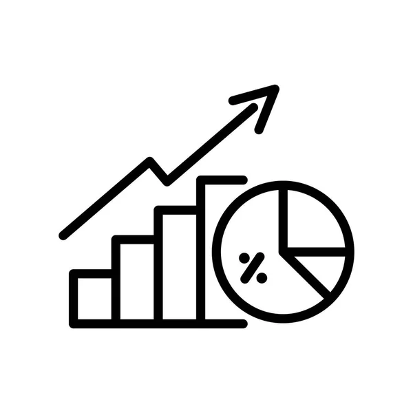 Istatistik analiz illüstrasyon tasarımı — Stok Vektör