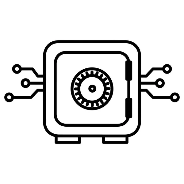 网络安全的储藏室插画设计 — 图库矢量图片