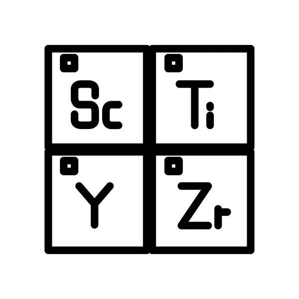 Diseño de ilustración de tabla periódica — Vector de stock