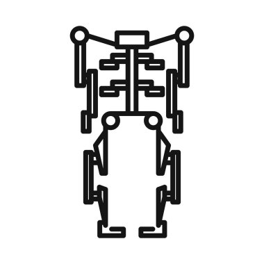 insan exoskeleton illüstrasyon tasarımı