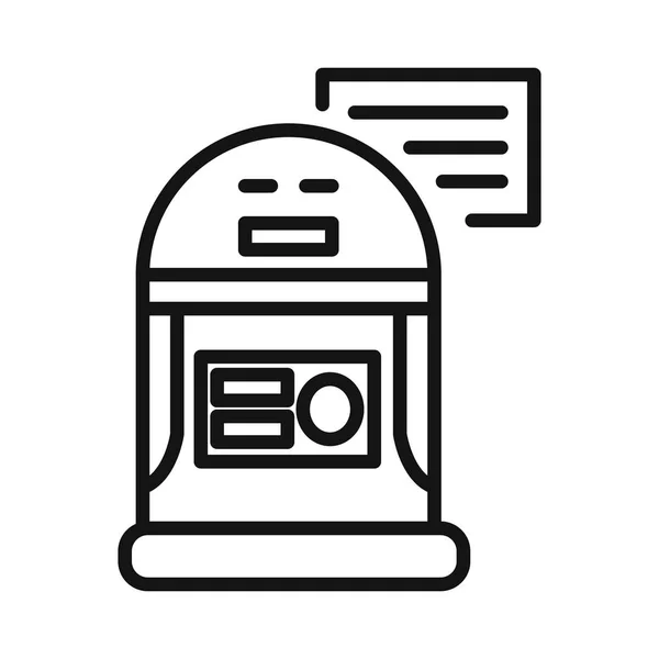 Personliga droid illustration design — Stock vektor