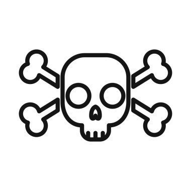 Kafatası ölüm illüstrasyon tasarım