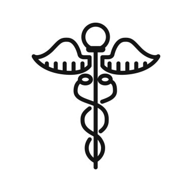 caduceus ilaç illüstrasyon tasarımı