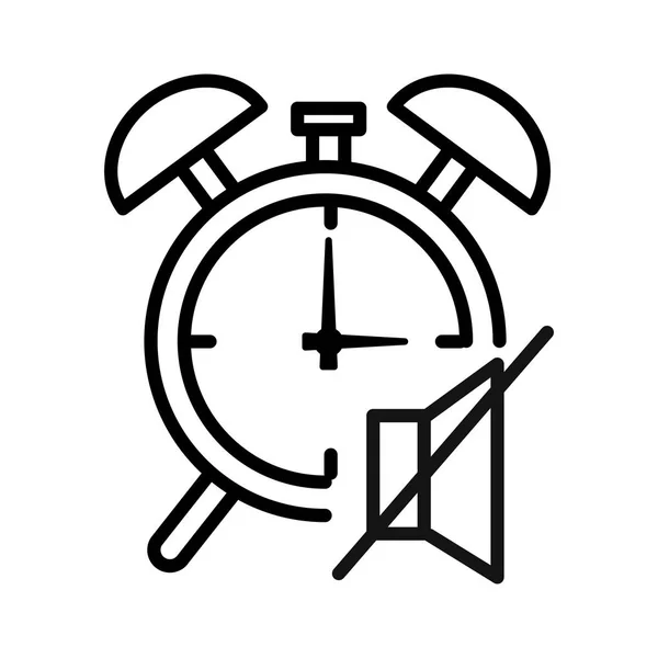 Apagar el diseño de ilustración reloj despertador — Vector de stock