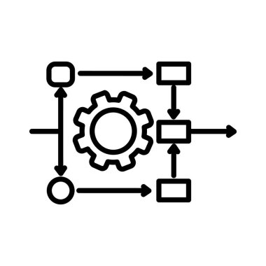 iş akışı otomasyon illüstrasyon tasarımı