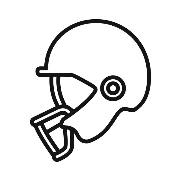 Futbol kask illüstrasyon tasarımı — Stok Vektör