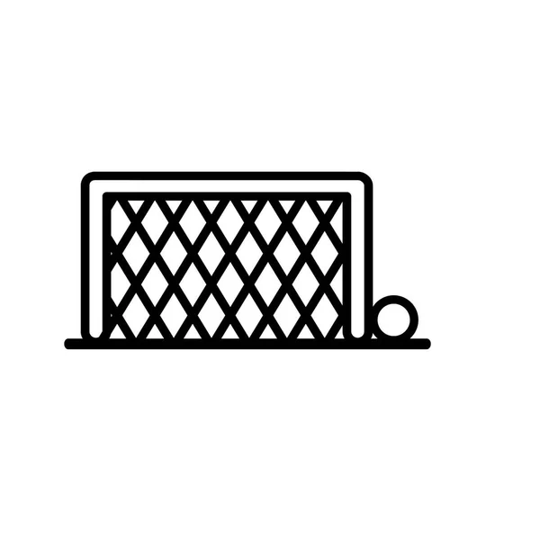 Design de ilustração de portão de futebol — Vetor de Stock