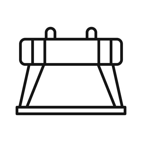 Jimnastik at illüstrasyon tasarımı — Stok Vektör