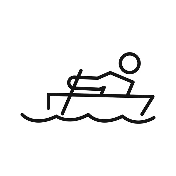 Rowing training illustration design — Stock Vector