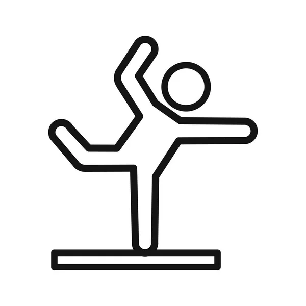 Conception illustration entraînement gymnastique — Image vectorielle