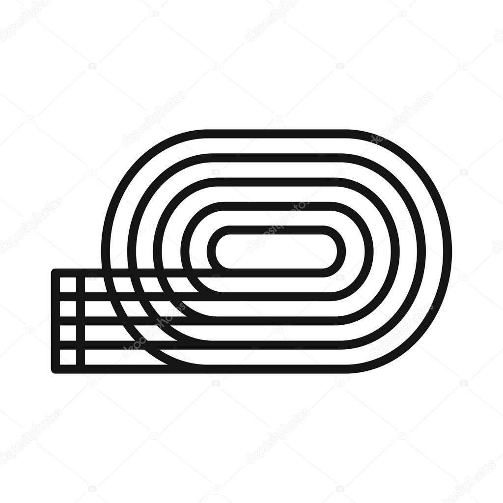 Running tracks illustration design