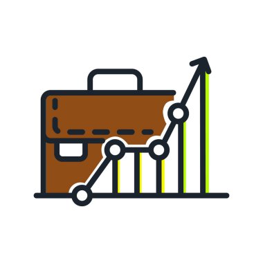 iş büyüme simge renk