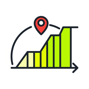 trafik istatistikleri simge renk