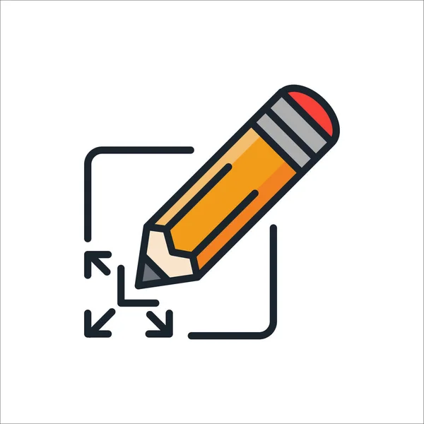 Objektum Szerkesztés ikonra illusztráció design — Stock Vector