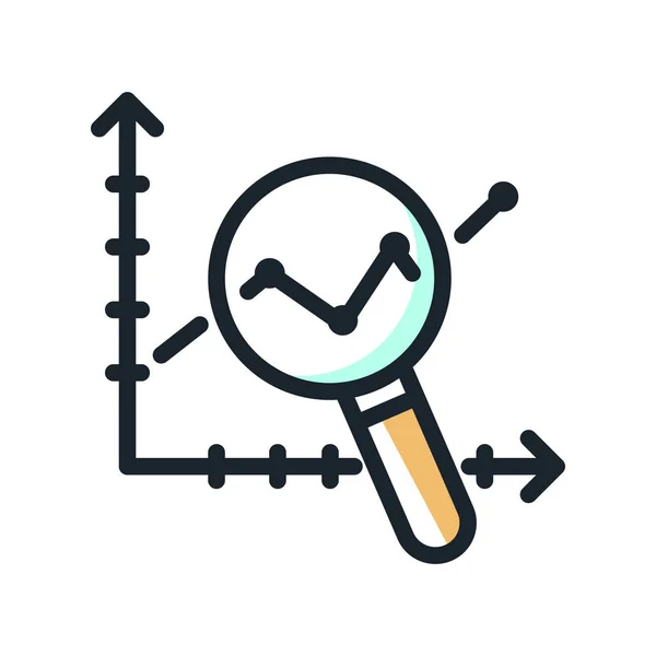 Design de ilustração ícone de análise de lucro — Vetor de Stock