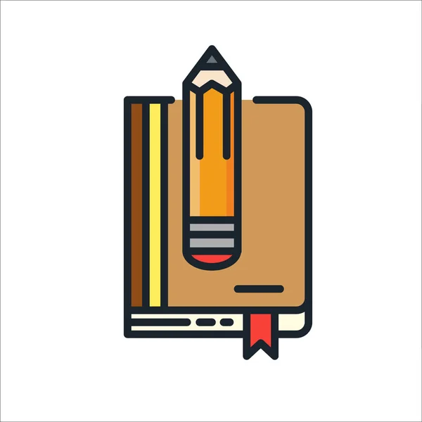 Work sketch book icon — Stock Vector